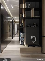 53 坪的住宅空間 設計師給予公領域開放規劃 透過線條的沉穩律動闡述視覺層次 並加入石 木 鍍鈦等材質潤色空間 搭配光影效果 傳遞空間多變的生活面向 快跟著小編一起走進來看看吧 一走進玄關 可見牆面飾以鏡 design residential interior design living