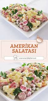 Rus salatası da sadece garnitürle yapılır. Amerikan Salatasi Tarifi Tarif Defteri Yemek Tarifi Yemek Tarifleri Gida Yemek