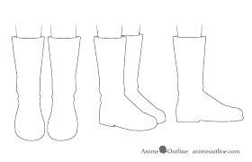 How To Draw Anime Shoes Step By Step Animeoutline Japan puss in boots drawing illustrator illustration, boots and cat cartoon. how to draw anime shoes step by step
