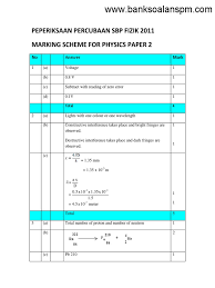 Pilih mata pelajaran semua bahasa melayu english pendidikan islam sains sejarah geografi matematik bahasa cina ekonomi asas bahasa arab syariah pendidikan moral est teknik kejuruteraan pengajian quran dan. Skema Fizik Tingkatan 5 Kertas 2 Pep Percubaan Spm Sbp 2011 Radioactive Decay Buoyancy