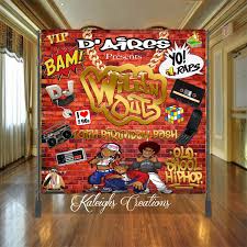 Excited To Share The Latest Addition To My Etsy Shop Wild N Out Backdrop Mtv Hip Hop Party 80 Hip Hop Party Hip Hop Birthday Boys First Birthday Party Ideas