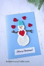 Start designing with the crello christmas card creator. 15 Diy Christmas Cards Embellished With Crochet Appliques Diy Christmas Cards Christmas Cards Handmade Homemade Christmas Cards