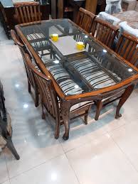 These guidelines enable you to find appropriate dining room furniture sets that can seat all the members of your family comfortably! A Natural Teak Wood Dining Table With 6 Chairs Maharaja Furniture