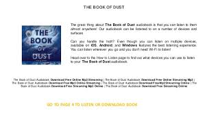 Looking for a way to distract yourself right now? The Book Of Dust Free Books Online Read Ar Books Online Free