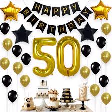 This is rather a serious date, so you should get prepared for sure! P90 Gold Black 50th Birthday Party Diy Decorations 50th Men Husband Parents Birthday Decor Props Lazada Ph