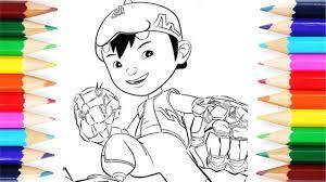Mewarnai boboiboy golam / boboiboy taufan boboiboy halilintar gods eater burst android ppsspp blue toddler png pngegg : Coloring For Kids Boboiboy The Movie 2 I Galaxy Gempa Youtube