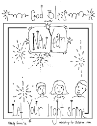 New Year S Coloring Page Let Your Light Shine Sunday School Coloring Pages Childrens Church Lessons Sunday School Kids