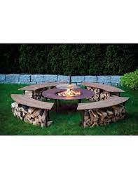 Wenn sie eine feuerstelle in ihrem garten. Feuerstelle Circle Xxl Set Mit Grill Und Banken