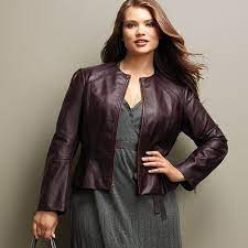 Kohls Plus Sizes For Women Elle Crop Faux Leather Jacket Womens Plus Kohls Cropped Faux Leather Jacket Faux Leather Jacket Women Plus Size Outfits