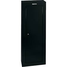 Holds 10 rifles or shotguns up to 54 tall. 8 Gun Security Cabinet Stack On