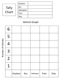 bar graph and tally chart templates