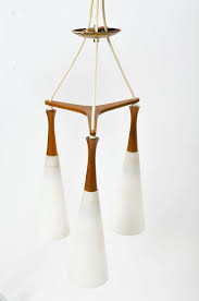 Mid Century Modern Danish Modern Frosted Glass And Wood Hanging Pendant Lamp Hanging Light Cha Hanging Pendant Lamp Chandelier Ceiling Lights Wooden Chandelier