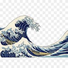 Black Waves Logo The Great Wave Off Kanagawa Drawing Wind Wave Line Art Arm Tattoo Heart Monochrome Sticker Png Pngwing