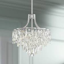Villette 15 3 4 Wide Chrome Led Crystal Pendant Light 33h19 Lamps Plus