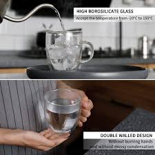 Maybe you would like to learn more about one of these? Boqo Glass Cups Double Walled Glass Coffee Mugs Glassware Tumblers Set Of 2 Insulated Drinking Glasses With Handle 13 5 Oz Water Glasses Kitchen Dining Dinnerware Fcteutonia05 De