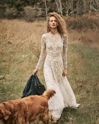 Vintage Boho Tabitha Gown From Bhldn Lace Wedding Dress Vintage Vintage Style Wedding Dresses Perfect Wedding Dress