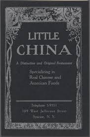 Little China Syracuse Ny 1938 See Inside Too Specializing In Real Chinese And American Foods Includes Two Inserts T Take Out Menu Menu Restaurant Menu