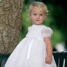 Sarah Louise Girls Scallop Layered Dress - White. Children's Designer  Clothes & Shoes | Panache Kids Genuine Designerwear for Girls, Boys & Babies