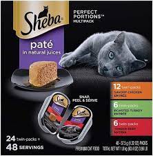 Buy products such as sheba wet cat food pate variety pack, signature seafood, delicate salmon and tender whitefish & tuna entrees, 2.6 oz. Sheba Cat Food Review 2021 Recalls Pros Cons Excited Cats
