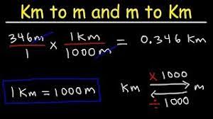 Online converter for units of length and distance. How To Convert From Kilometers To Meters And Meters To Kilometers Km To M And M To Km Youtube
