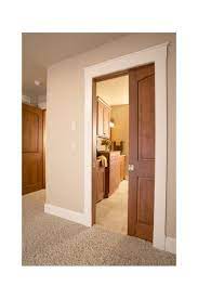 I love wood doors framed with white trim. Wood Doors With White Trim