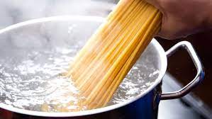 As for the specific amount of salt, here's his rule of thumb: How Salty Should Pasta Water Be