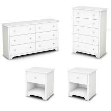 Industrial cheap corner dresser tall white blue nightstand. 6 Drawer Double Dresser 5 Drawer Dresser And 2 Nightstands Set In Pure White 1978935 Pkg