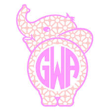 Download Elephant Monogram Svg Free Novocom Top