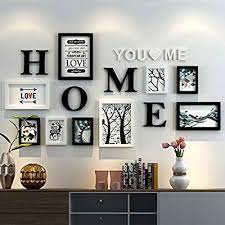dekorrahmen fotorahmen sets wohnzimmer fotowand mit einer uhr rahmen wand kreative kombination sofa hintergrund f gerahmte wand fotorahmen fotowand gestalten