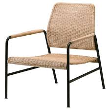 Sandared Pouffe Beige Ikea In 2021 Ikea Armchair Rattan Armchair Ikea