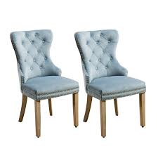 faircloth tufted velvet wingback dining chair in 2021 fabric dining chairs blue dining chair upholstered dining chairs