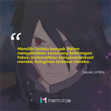 Maret 28, 2013 anime, kata bijak. 27 Kata Kata Bijak Sasuke Uchiha Penuh Makna Memorable With Us