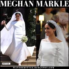 Ms markle, who met ms waight keller this year, chose to work closely with her on the design because of her timeless and elegant aesthetic, impeccable tailoring, and relaxed demeanour, kensington palace said. Meghan Markle In White Boat Neck Wedding Dress From Givenchy Wedding Dress Train Megan Markle Wedding Dress Princess Diana Wedding Dress