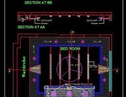 Bedroom Modern False Ceiling Autocad Plan And Section In 2020 Bedroom False Ceiling Design False Ceiling Interior Design Blog
