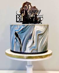 Maybe you would like to learn more about one of these? Navy And Black Marbled Birthday Cake Perfect For Men S Birthdays Kr Cakes 70th Birthday Cake 60th Birthday Cakes Birthday Cake For Him