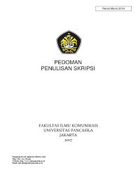 Proposal skripsi peranan perbankan syariah dalam meningkatkan kewirausahaan bagi pengusaha mikro di komodo home industri (studi kasus: Panduan Skripsi Fikom 2017 2018 Maret Final Akhir