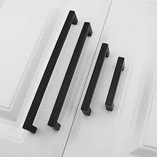 5pack Goldenwarm Black Square Bar Cabinet Pull Drawer Handle Stainless Steel Modern Hardware Fo Black Cabinet Handles Kitchen Cupboard Handles Cupboard Handles