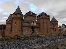 3d reconstruction of the castle of the counts of julich in erkelenz in the 15th century castle architecture 3d rendering architecture castle designs