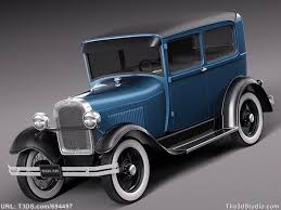 3d Model A Vintage Car Sedan 3d Model Model