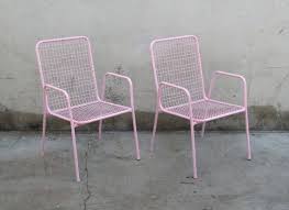Pair Of Vintage Emu Rio Wire Chairs In Pale Pink Wire Chair Chair Outdoor Chairs