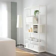Fjalkinge Shelf Unit White 46 1 2x76 Ikea In 2021 Shelves Office Shelving Shelving