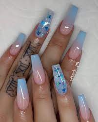 Acrylic nails are great for events and for everyday life as they are more practical than fake nails. Nailpro Nailpolish Naildesigns Nails Coffinnails Swarovski Nailsofinstagram Nailart Nailtec Cute Acrylic Nails Coffin Nails Designs Blue Acrylic Nails
