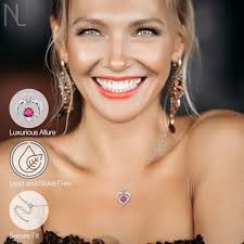 NOA LYNN Sterling silver necklace heart birthstone necklace for girlfriend  Pendant for women birthstone necklace with Love heart fashion Pendant  necklace for women birthstone necklace Love necklace: Buy Online at Best  Price