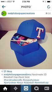 3d Baseball Hat Favor Box Made With Silhouette Favor Boxes Creative Valentines Day Ideas Diy Wedding Favors