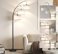 Amazon.com: SUNMORY 3 Lights Floor Lamp for Living Room, 78" Tall Standing  Lamp with Hanging Drum Shade, Modern Arc Floor Lamps with Heavy Base, Mid  ...