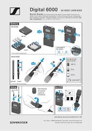 In most cases the wireless systems frequency will already have been set before you left the . Sennheiser Skm 6000 Quick Guide Manualzz