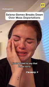 Selena Gomez broke into tears while reacting to Trump's deportations in a  story shared to her Instagram. The 'Only Murders in the Building' star has  since deleted the post.