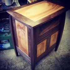 …and stiles put together with mortise and tenon joints, the panels fitting in grooves. First Cabinet Project Black Walnut And Maple Ply Frame And Panel Mortise And Tenon Construction Woodworking