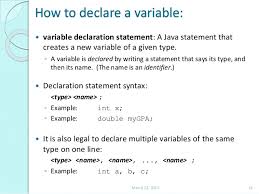 Data Types Variables Expressions Arithmetic Operators In Java