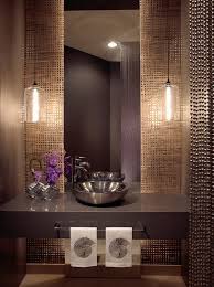 Space efficient vanity from a floating shelf and a hanging mirror. Powder Room Elegant And Stylish Ideas With Impressive Designs Deavita